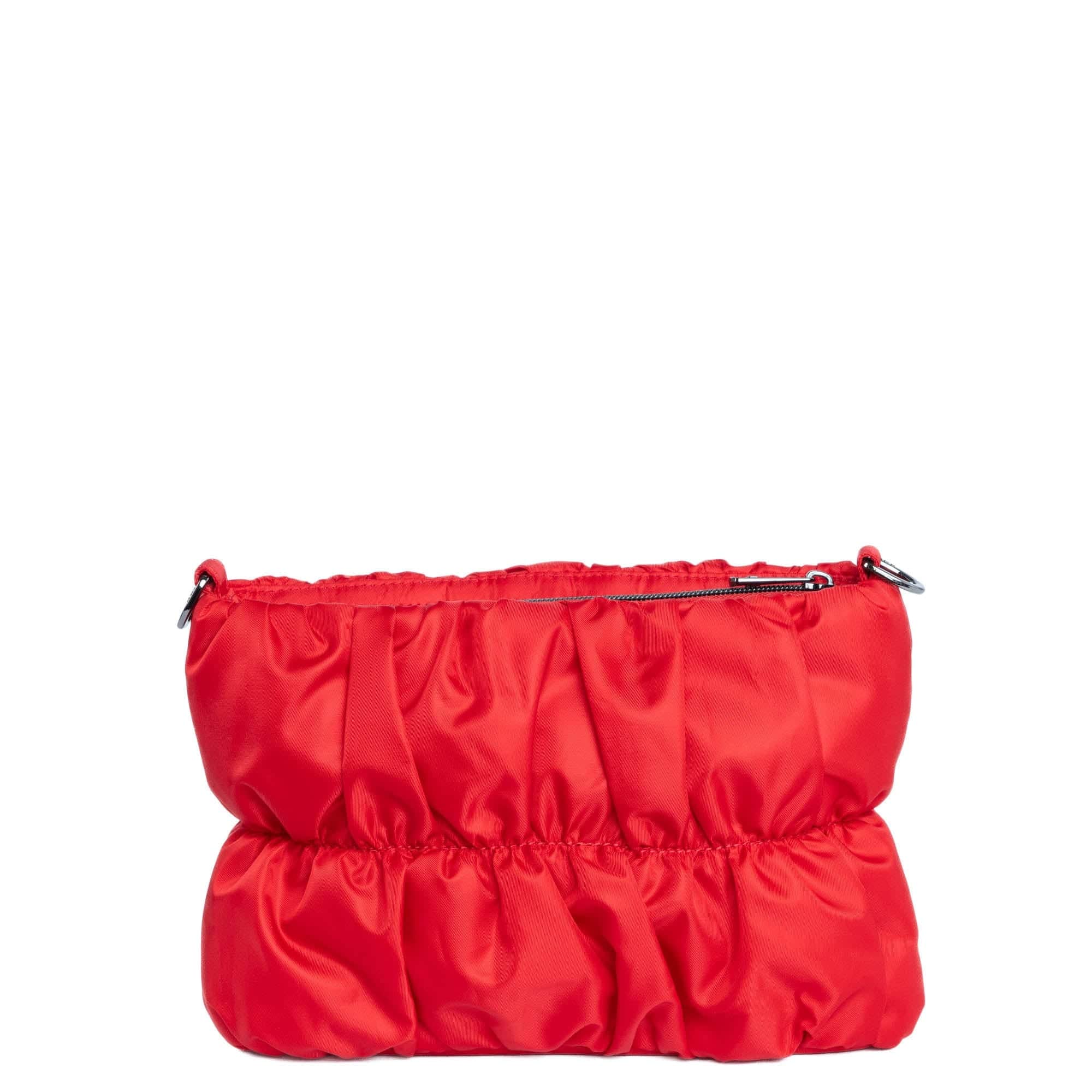 Flounce Ruched Crossbody Bag - POPPY RED - Flounce_PoppyRed_04